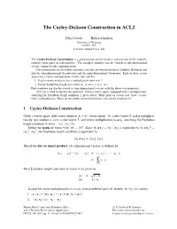 The Cayley-Dickson Construction in ACL2
