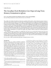 The Circadian Clock Modulates Core Steps in Long-Term Memory Formation in Aplysia