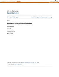 The Future of Employee Development