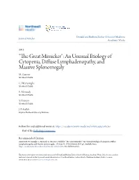 An Unusual Etiology of Cytopenia, Diffuse Lymphadenopathy, and Massive Splenomegaly M