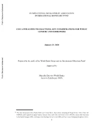Collateralized-Transactions-Key-Considerations-For-Public-Lenders-And-Borrowers.Pdf