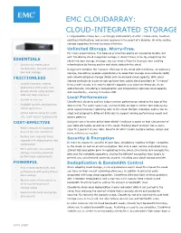 EMC Cloudarray Data Sheet