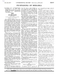 Extensions of Remarks E1077 EXTENSIONS of REMARKS