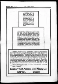 Secretary Old Arrastra Gold Mining Co