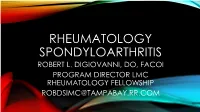 Spondyloarthropathies and Reactive Arthritis