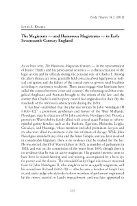 The Magistrate Â•ﬂ and Humorous Magistrates Â•ﬂ In
