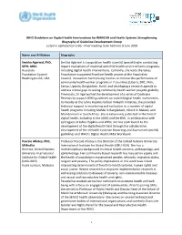 WHO Guidelines on Digital Health Interventions for RMNCAH And