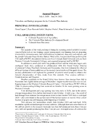 Annual Report July 1, 2020 – June 30, 2021