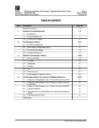 Archealogical Survey Report