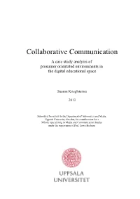 Collaborative Communication. a Case Study Analysis of Prosumer