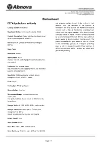 DEFA3 Polyclonal Antibody and Cytotoxic Peptides Thought to Be Involved in Host Defense