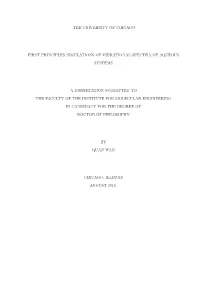 Quan Wan, "First Principles Simulations of Vibrational Spectra