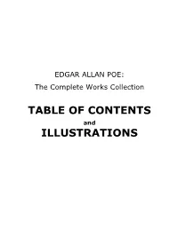 Table of Contents Illustrations