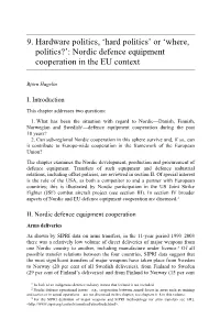 The Nordic Countries and the European Security and Defence Policy