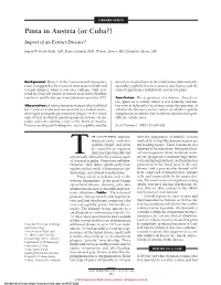 Import of an Extinct Disease?