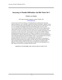 Powder Diffraction APD‐IV