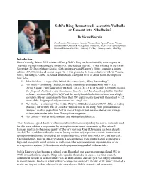 Solti's Ring Remastered: Ascent to Valhalla Or Descent Into Nibelheim?