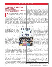 The Oxford Companion to Politics of the World Is Mative Action, Summarizes the Arguments for Explicit Not Bedtime Reading