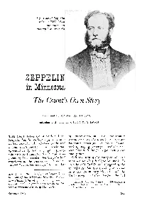 ZEPPELIN in Minnesota the Count's Own Story