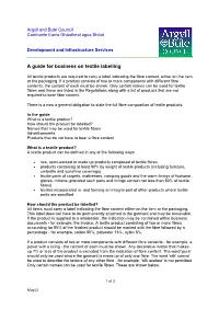 A Guide for Business on Textile Labelling