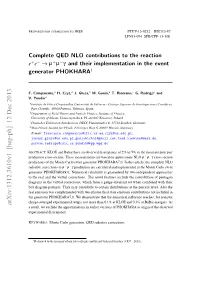 Complete QED NLO Contributions to the Reaction $ E^+ E^-\To\Mu^+\Mu