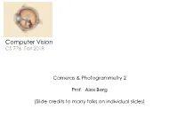 Computer Vision CS 776 Fall 2018