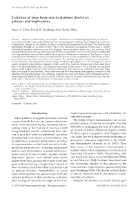 Evolution of Large Body Size in Abalones (Haliotis): Patterns and Implications