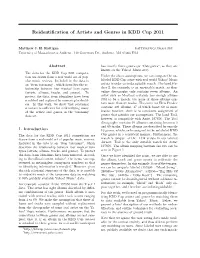 Reidentification of Artists and Genres in KDD Cup 2011