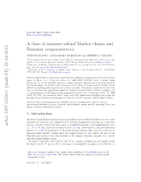 A Class of Measure-Valued Markov Chains and Bayesian Nonparametrics