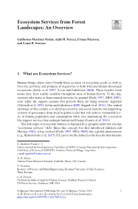 Ecosystem Services from Forested Landscapes: an Overview