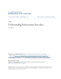 Understanding Parliamentary Procedure Don Sikkink
