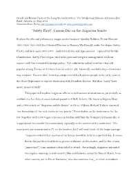 Cassius Dio on the Augustan Senate