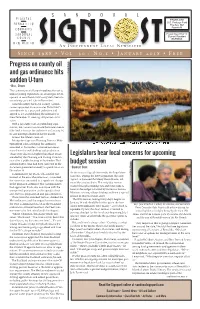 Legislators Hear Local Concerns for Upcoming Budget Session Progress