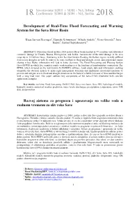 Real-Time Flood Forecasting and Warning System Sava River Basin