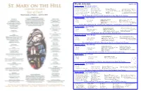 Bulletin April 14, 2013