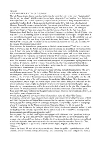 Glumac Report Column, but Rest Assured, Throughout My Six Month Hiatus, I've Noticed a Number of Exciting Ventures Taking Place Within the Club