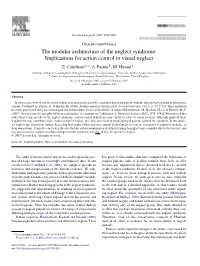 Implications for Action Control in Visual Neglect E