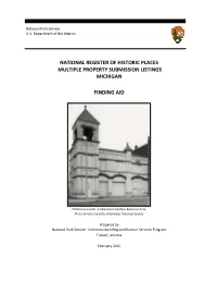 National Register of Historic Places Multiple Property Submission Listings Michigan