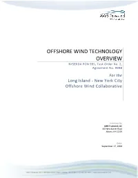 Offshore Wind Technology Overview