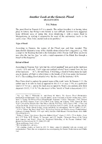 P.G. Nelson, Another Look at the Genesis Flood