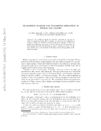 Transitive Closure and Transitive Reduction in Bidirected Graphs 3 Where X, X1,...,Y Are Vertices and E1,E2