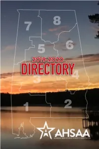 19-20 AHSAA Directory.Pdf