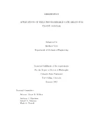 Dissertation Applications of Field Programmable Gate