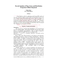 Fractal Analysis of Time Series and Distribution Properties of Hurst Exponent