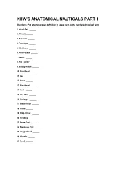 Khw's Anatomical Nauticals Part 1