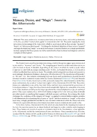 Memory, Desire, and “Magic”: Smará in the Atharvaveda