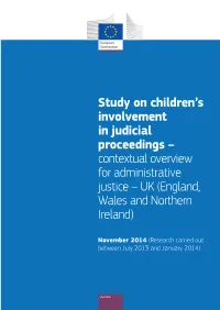 Study on Children's Involvement in Judicial Proceedings – Contextual
