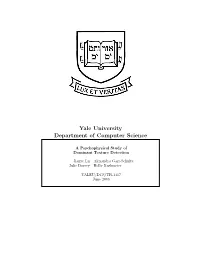 Yale University Department of Computer Science