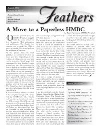 A Move to a Paperless HMBC
