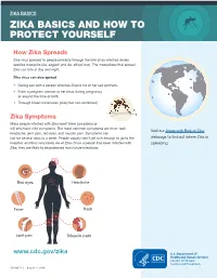 Zika Basics Zika Basics and How to Protect Yourself